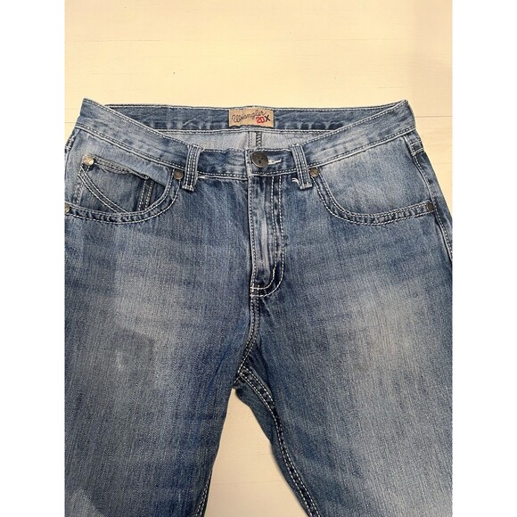 Wrangler 20X Jeans Mens 32 Relaxed Fit Straight Leg Western 1042MWXLB Faded Work - Picture 2 of 5